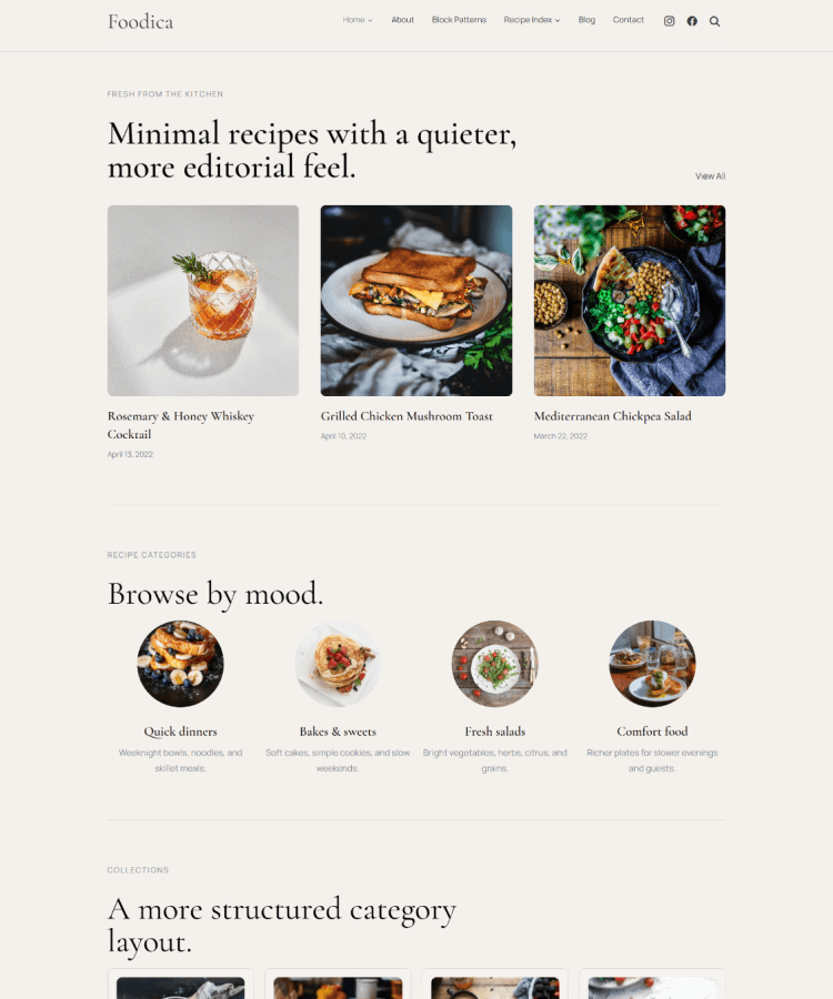 Foodica Minimal Demo
