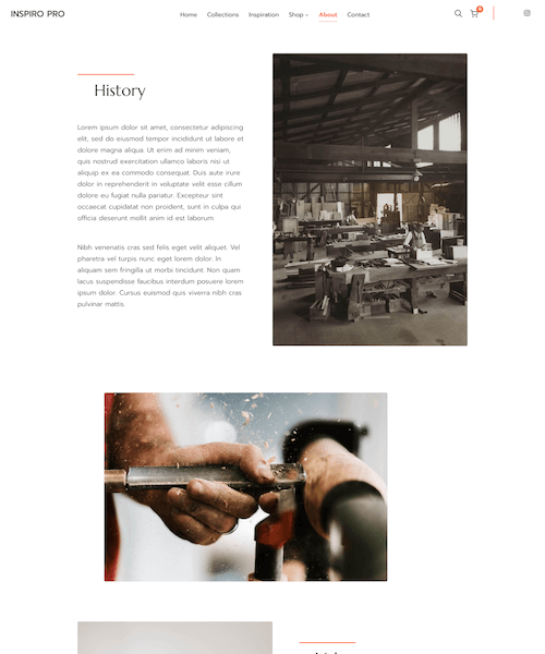 About page