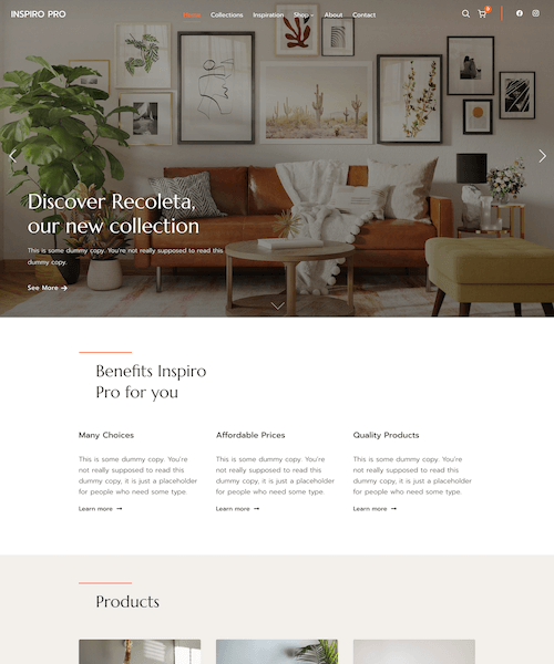 Furniture Shop / WooCommerce