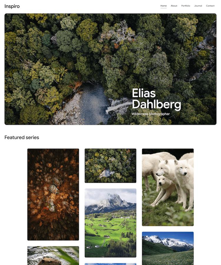 Creative Photography WordPress theme