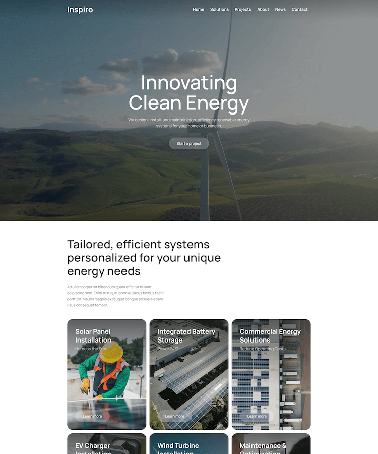 Green Energy Template