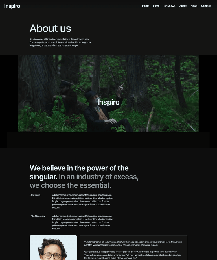 About page
