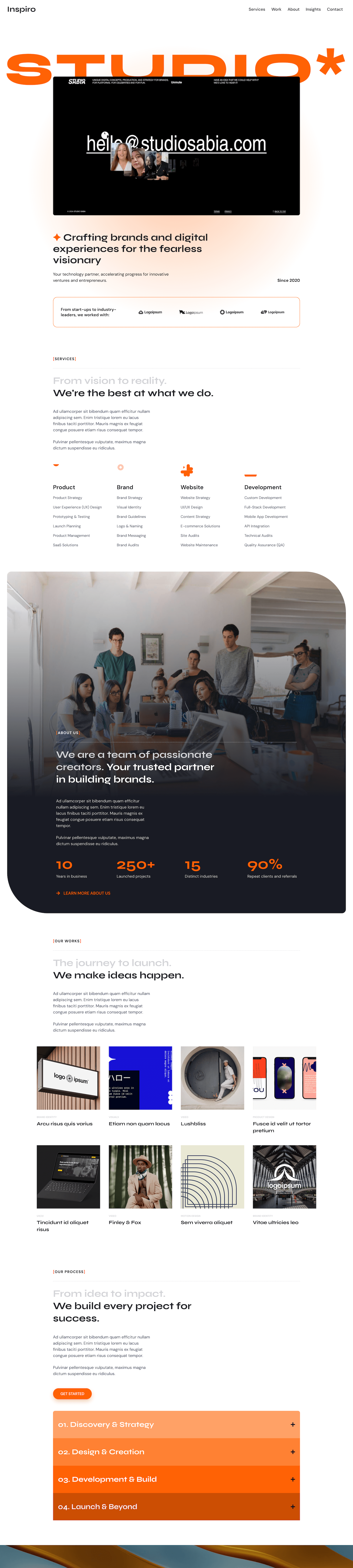 Creative WordPress theme